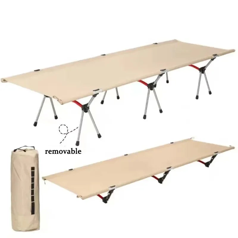 191cm Camping Cot Portable Folding Bed chair Ultralight Aluminum Alloy Sleeping Cot for Outdoor Hiking Backpacking Travel