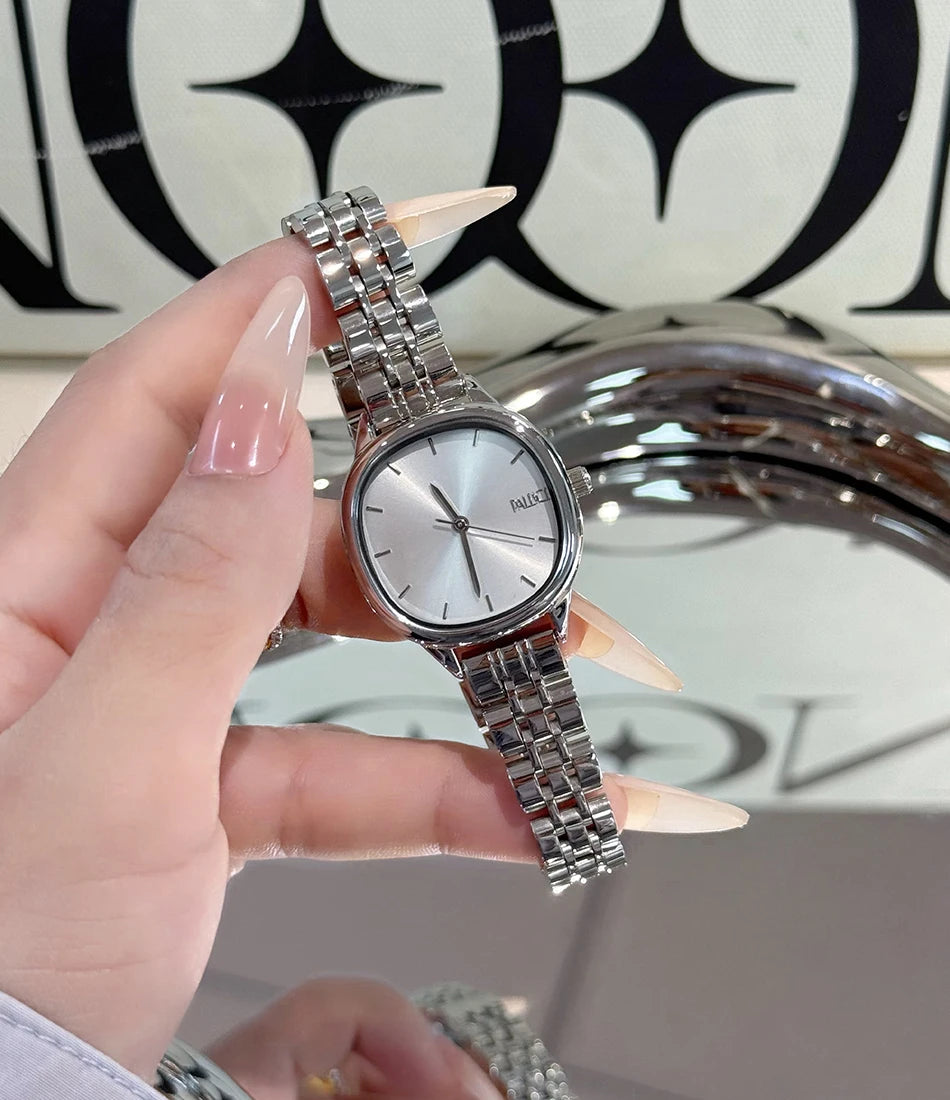 New Fashion Watch for Women Simple Japanese Quartz Wristwatches Ladies Small Gold Watch Elegant Stainless Steel Silver Clock