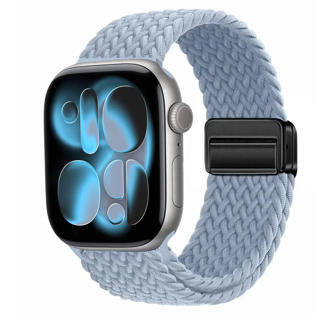 Nylon Loop Strap for Apple Watch 11 10 9 8 7 46mm 42mm 45mm 41mm Ultra 3 2 1 49mm Magnetic Braided  IWatch 6 5 4 SE3 Accessories