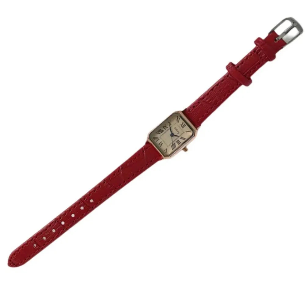 Elegant Women's Quartz Watch Exquisite Simple Women's Wrist Watch Decorative Waterproof Vintage Female Clock