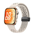 Original Silicone Strap For Huawei Watch Fit 5/4/3 Breathable Replaceable Magnetic Bracelet Band For Huawei Watch Fit 4/5 Pro