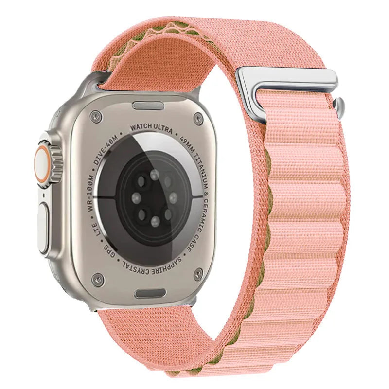 Alpine Loop Band for Apple Watch Ultra 49mm 11 10 9 8 7 46mm 42mm 45mm 41mm Nylon Wristband iWatch Series 6 5 4 SE 44 40mm Strap