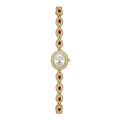 Colorful Diamond Luxury Women's Watch Elegant Bracelet Wristwatch Waterproof Quartz Hand Clock Gifts For Girlfriend