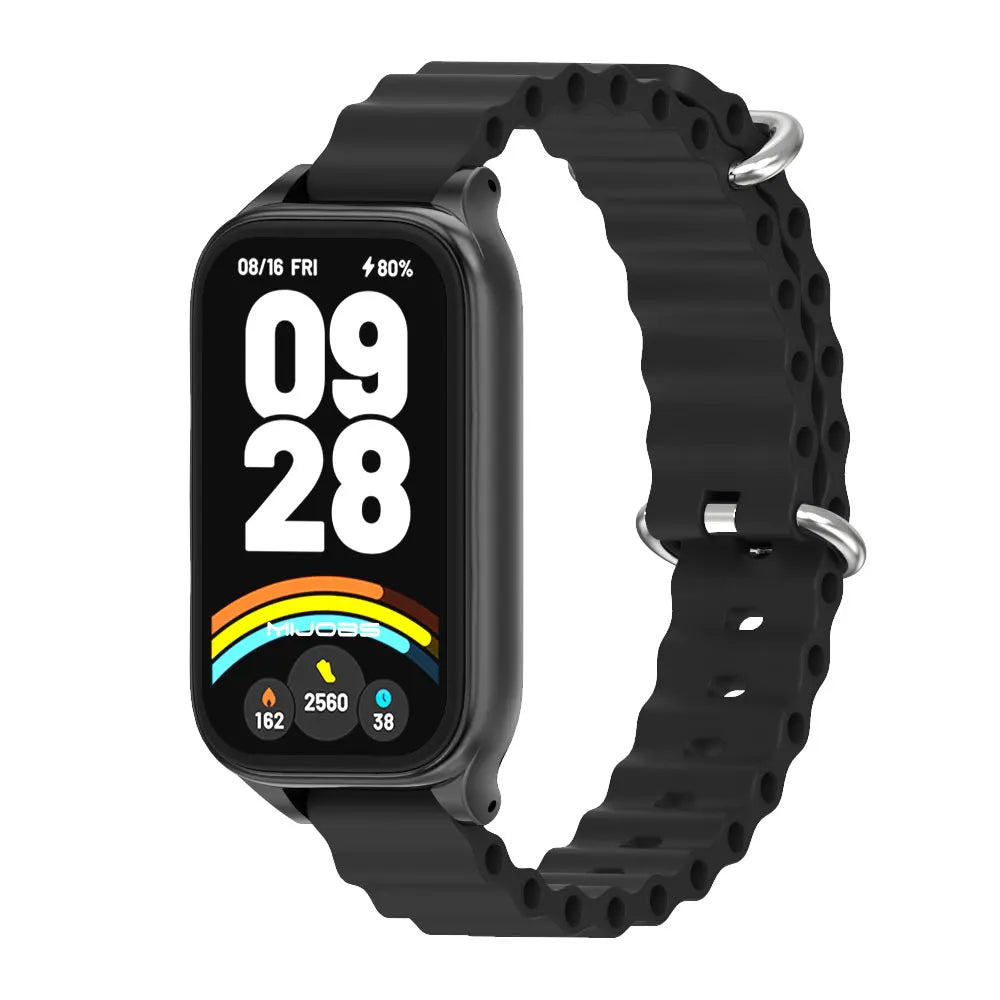 Strap For Mi Band 9 Active Watchband for Mi Band 8 Active 9 Active Silicone Wristband for Mi Band 9 Active Smartband Accessories