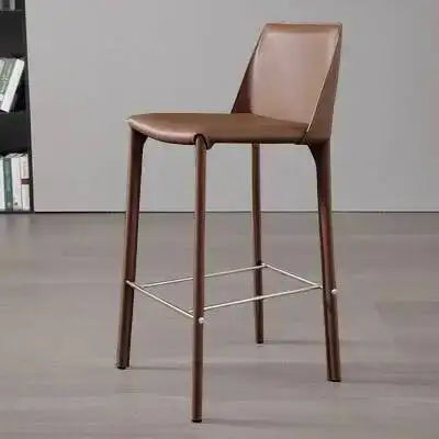 White Ergonomic Stools Replica Bar Leather Designer Kitchen Bar Stool High Midcentury Taburetes Altos Cocina Kitchen Furniture