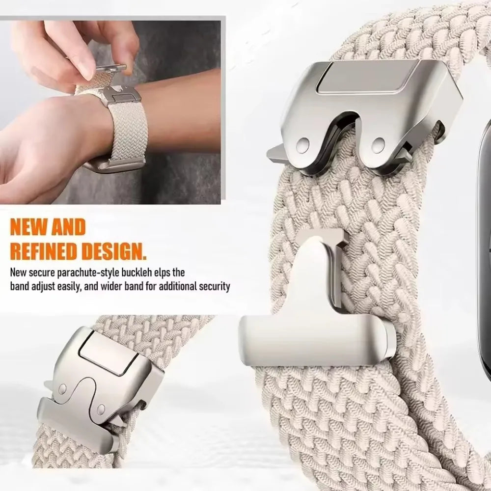 nylon Braided Strap For Apple Watch Band Ultra 3/2/1 49mm parachute Buckle 11 10 46mm 42mm 9 8 7 45/41mm iWatch 6 5 SE3 44/40mm