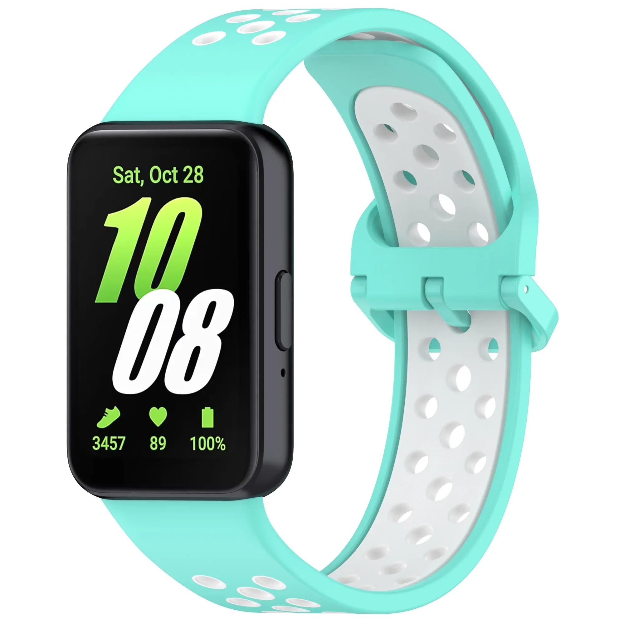 Silicone Strap For Samsung Galaxy Fit 3 Band Bracelet Two-tone Watchband Correa For Samsung Galaxy Fit 3 Replaceable Wristband