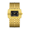 YaLaLuSi Women's Quartz Water-Resistant Watch: Luxurious Gold Square Fashionable and Elegant Bracelet Watch Gift reloj mujer