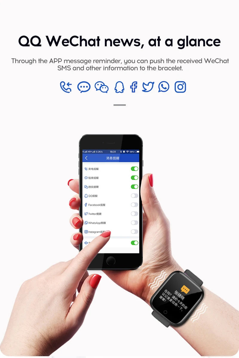 Multifunctional Smart Watch Men Women Bluetooth Connected Phone Music Fitness Sports Bracelet Sleep Monitor Y68 Smartwatch