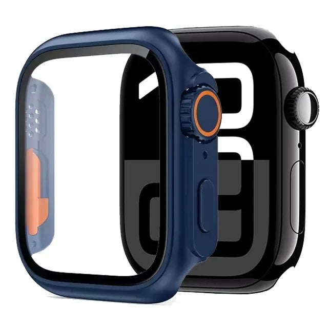 Glass+Cover for Apple Watch 4/5/6/SE3 40mm 44mm 7/8/9 41 45mm Screen Protector Change Ultra Bumper iWatch Series 10/11 42mm 46mm