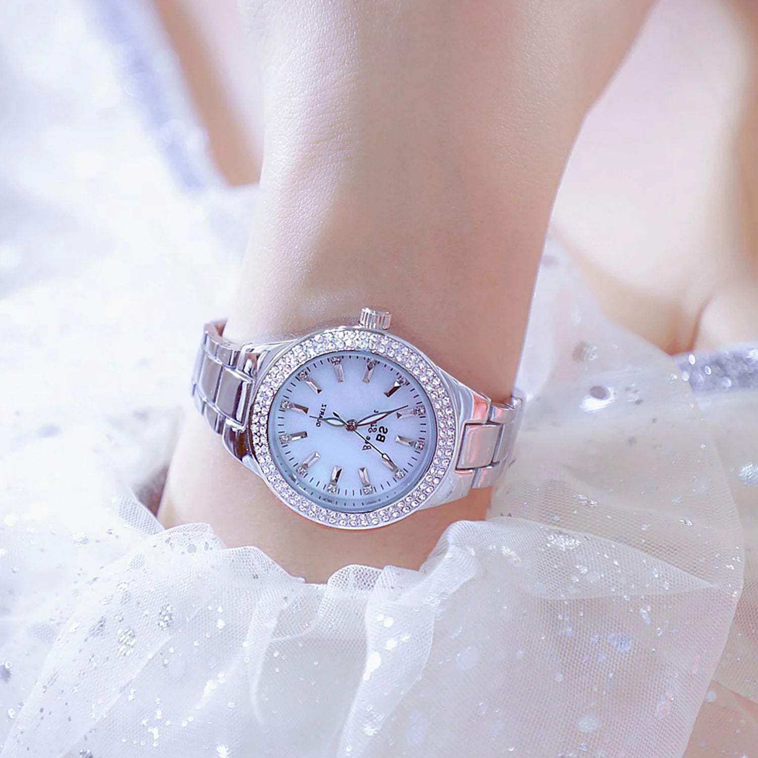 Original Brand Women's Watches Fashion Diamond Quartz Watch Luxury Classic Stainless Steel Bracelet Wristwatch Famale Hot Sale