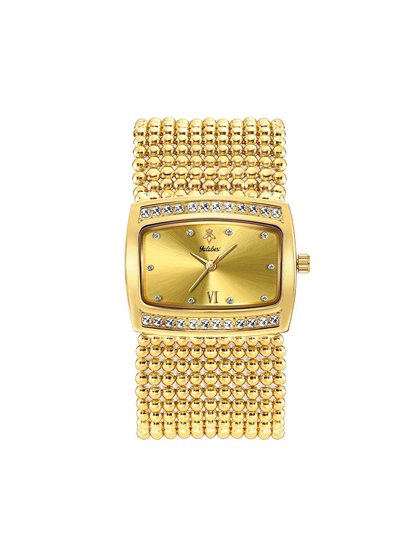 YaLaLuWomen's Watch Brand: Light Luxury Elegant Diamond-Set Square Watch with Water-Resistant Quartz Movement reloj mujer LX1073