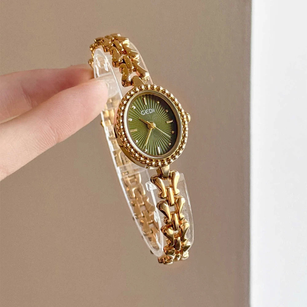 GEDI Ladies Watches Luxury Vintage Women Quartz Watch Waterproof Elegant Niche Wristwatches Fashion Watches Gifts