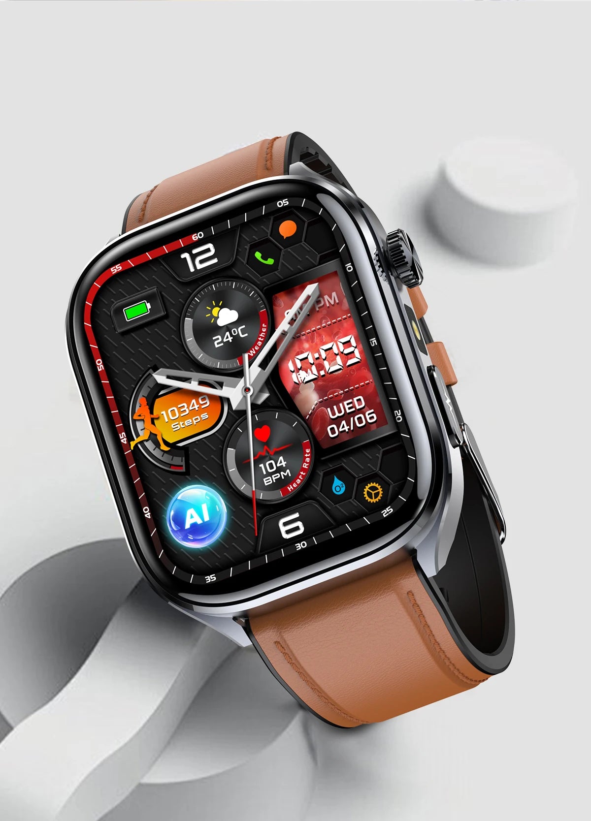 2026 New AI Health Care Accurate detection ECG SmartWatch Blood Pressure lipids Uric Acid Analysis Bluetooth Call Smart Watches