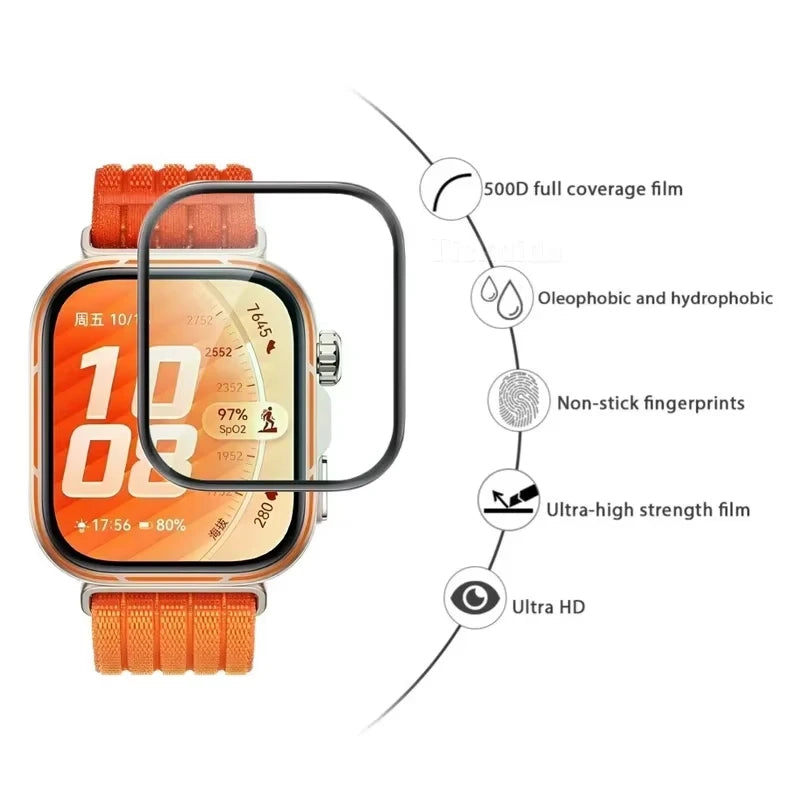 Tempered Glass Film For Huawei Watch fit 5 5 pro Smartwatch Accessories HD Hydraulic Huawei Watch fit 4 4 pro Screen Protector