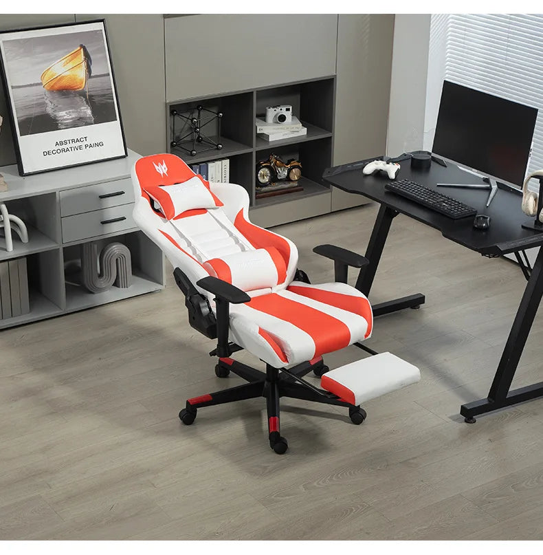 AOLIVIYA Modern Light Ergonomic Gaming Computer Chair, Swivel Seat with Lift for Home Live Broadcast Comfortable Sedentary Dormi