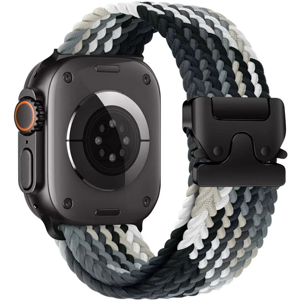 nylon Braided Strap For Apple Watch Band Ultra 3/2/1 49mm parachute Buckle 11 10 46mm 42mm 9 8 7 45/41mm iWatch 6 5 SE3 44/40mm