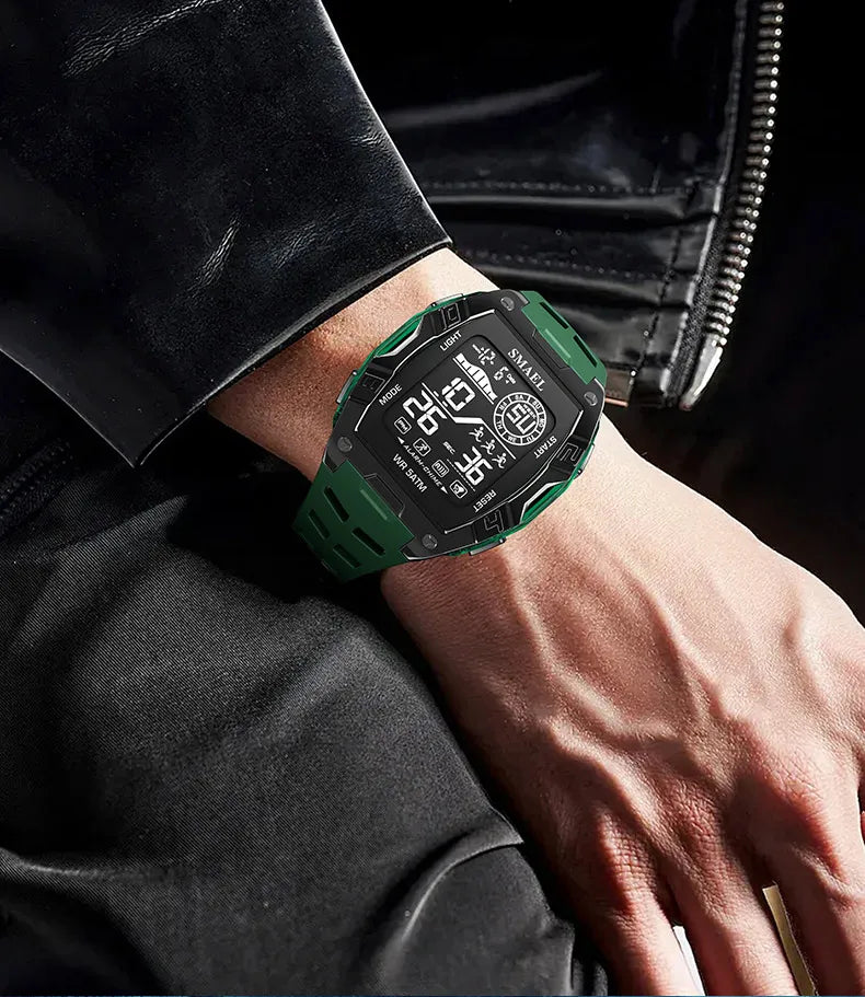 Military Watches Smael relojMen Watch 2025 New 50M Waterproof  Stopwatch Alarm LED Light Digital Watches 8130 Men's Sports Watch