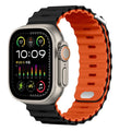Ocean strap For Apple Watch Ultra 3 2 1 Band 49mm 11 10 9 8 7 46mm 45mm 41mm Silicone Wristband iWatch 6 5 4 SE3 44mm 40mm 42mm