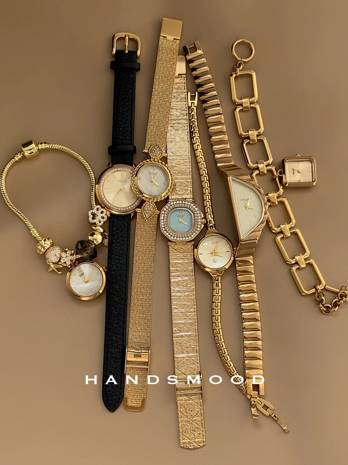 Luxurious, Exquisite, and Fashionable Gold Watch Design High-Quality, Refined Ladies' Watch Premium Quartz Timepiece Gift