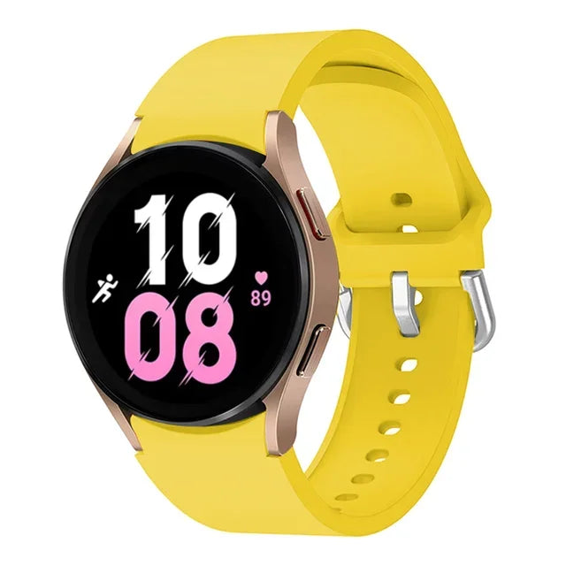 20mm Silicone Strap for Samsung Galaxy Watch 7 6 5 40mm 44mm 5 Pro 45mm Bracelet for Watch 4 6 Classic 46mm 42mm 43mm 47mm Band