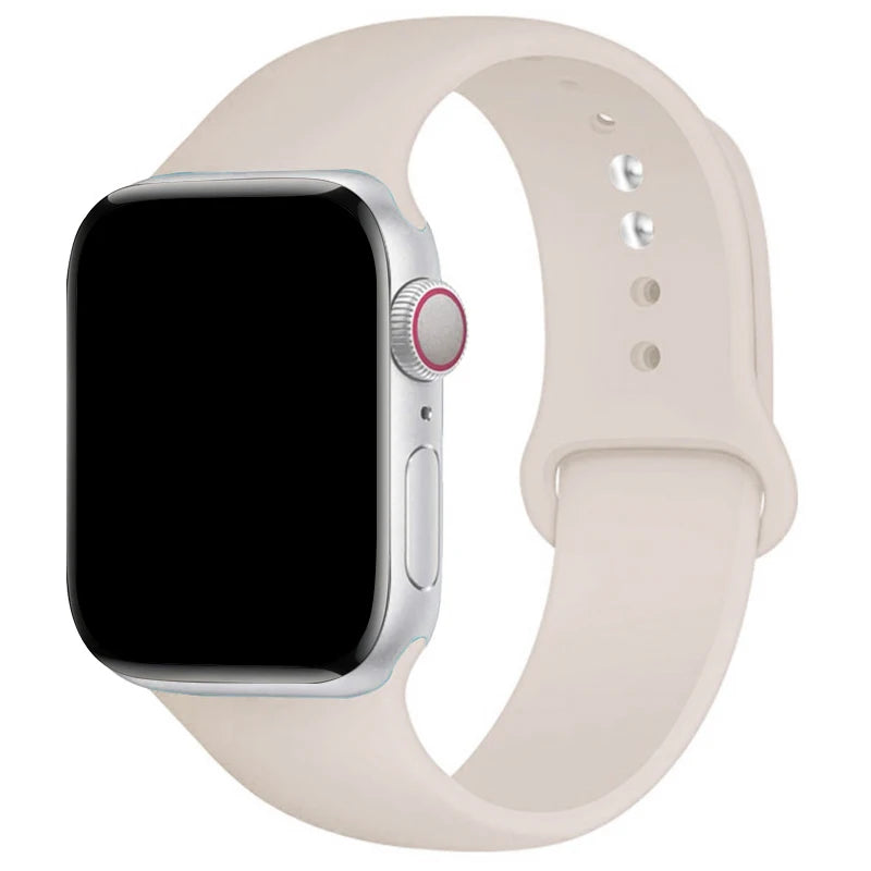 Sports Silicone Strap For Apple Watch Band Ultra 49mm 46mm 45mm 44mm 42mm 41mm 40mm Watchband for iWatch 11 10 9 8 7 6 5 4 SE