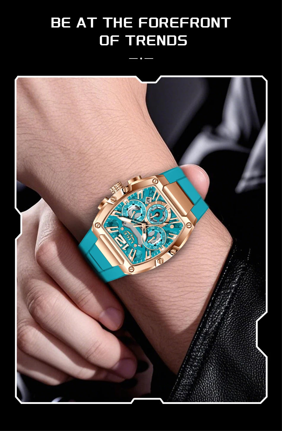 LIGE Original Brand Fashion Mens Watches Sport Military Chronograph Calendar Silicone Strap Quartz Wristwatch Relogio Masculino