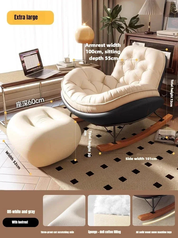 Lazy Sofa, Single Rocking Chair, Lounge Chair, Adult Honeycomb Chair, Balcony, Home Use,internet Celebrity,leisure Rocking Chair