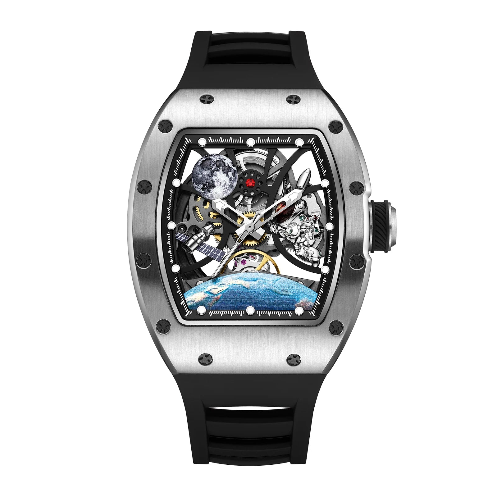 2025 Automatic Movement Mechanical Wrist Watches Men Hollow Design Waterproof Watch High Quality Custom Logo Automatic Watches