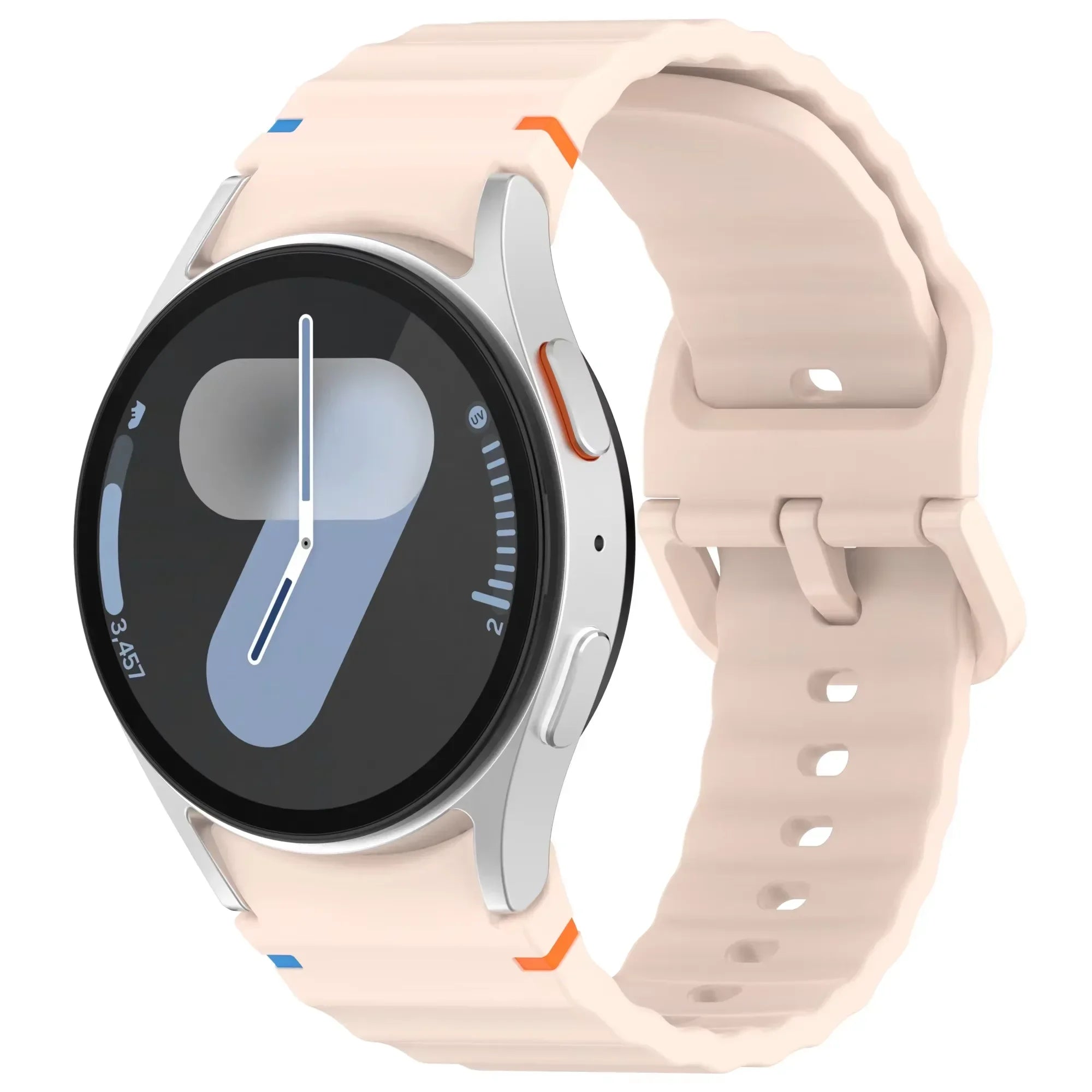 New Official Silicone Strap For Samsung Galaxy Watch 6 4 Classic 47mm 46mm 43/42mm Watchband Galaxy Watch 7 6 5 4 40mm 44mm Belt