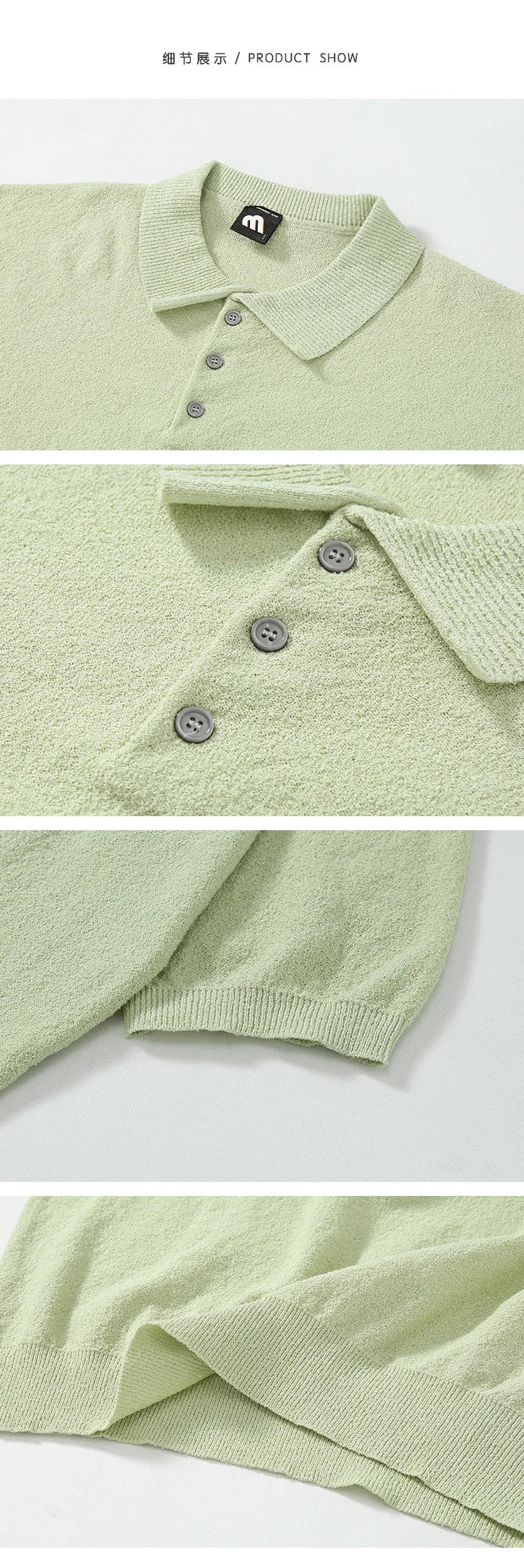 Men's Summer Simplicity Vintage Knitted Polo Shirt, Loose Casual Half Sleeves, Korean Fashion Lapel T-shirt, Short Sleeve