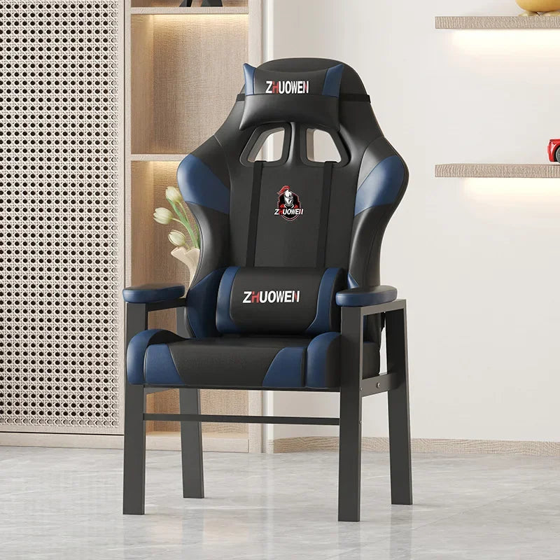 AOLIVIYA Modern Comfortable Long Sitting Home Computer Chair, Fixed Foot Office Live Streaming Gaming Chess Room Special B716824