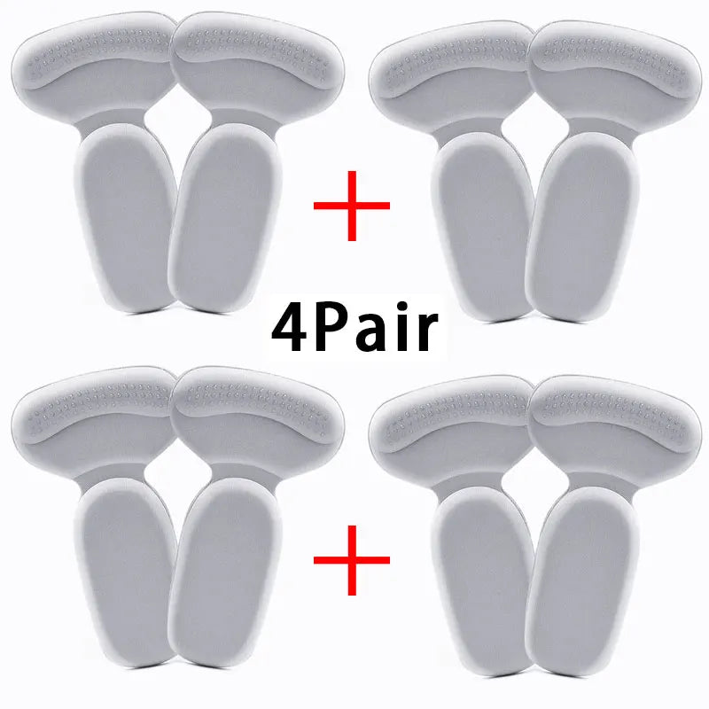 NewT-Shape Foam Heel Stickers Heel Protectors High Heel Insoles Flat Heel Insoles Shoe Adjusters Women's Half Insoles 2pcs/4pcs