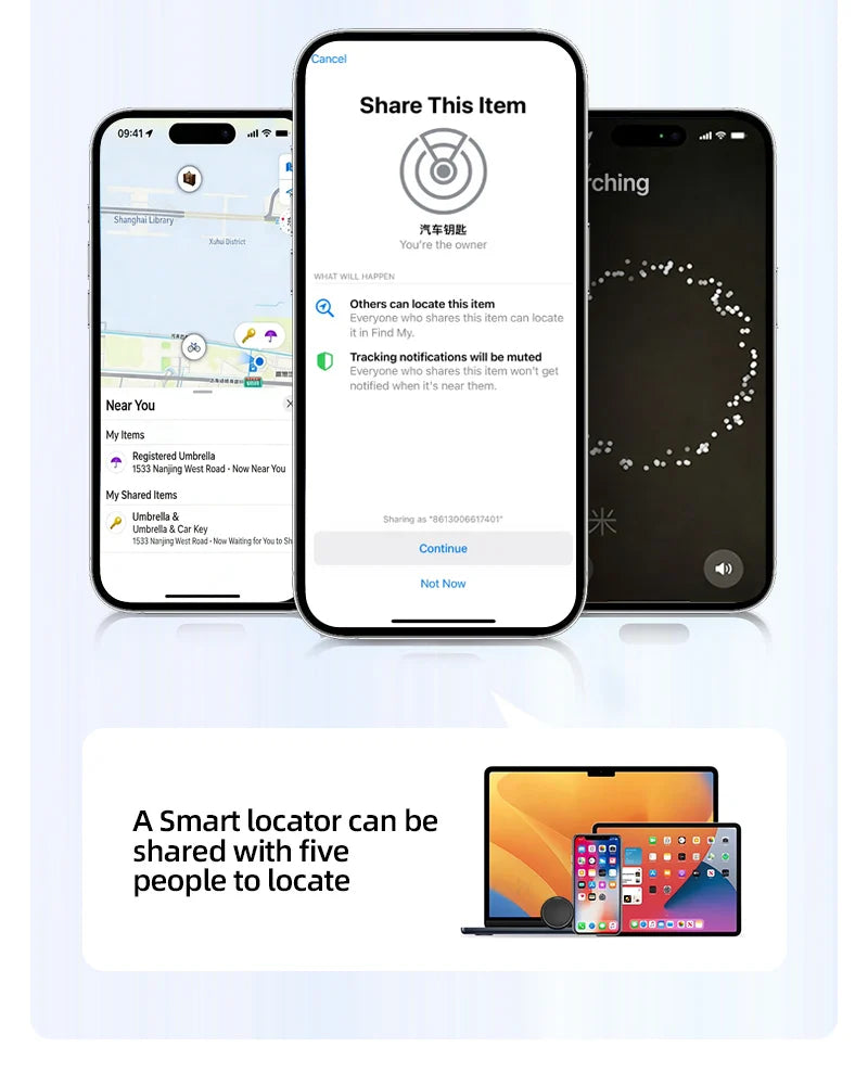Smart iOS GPS Tracker Tag Suitable For Apple iOS Airtag Anti Loss Locator Car Key Bicycles Elderly People Pets Anti Loss Tracker