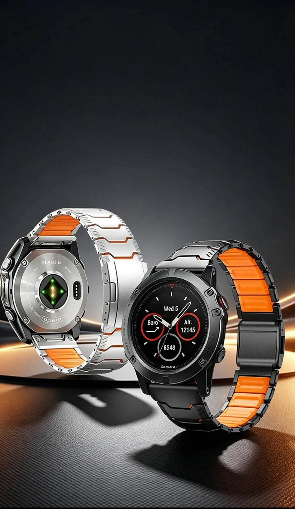 Titanium Silicone Magnetic Band for Garmin Watch Fenix 8 7X Pro 6X Enduro 3 Strap For Garmin Tactix 7Pro Instinct 2X 26mm Bands