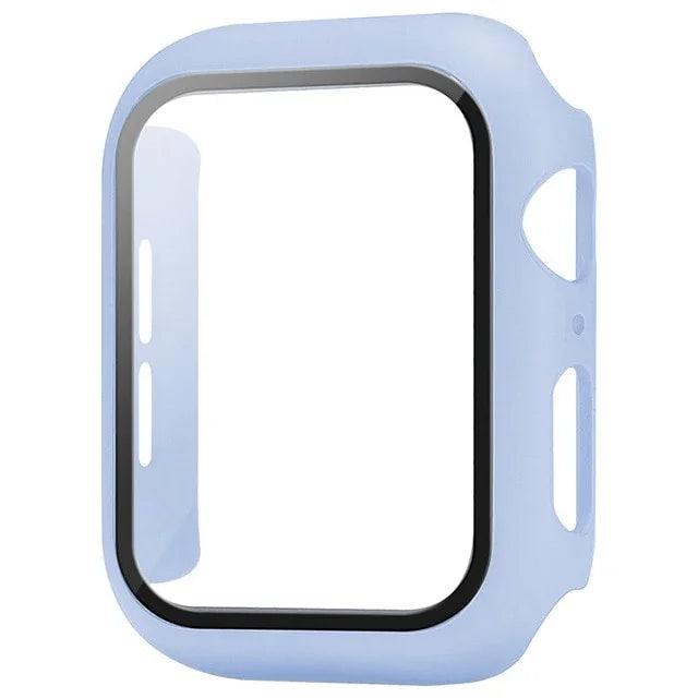 Glass+Cover For Apple Watch case 10 9 8 7 6 SE 5 iWatch Accessorie Screen Protector iWatch series 46mm 44mm 40mm 41 45mm 38 42mm