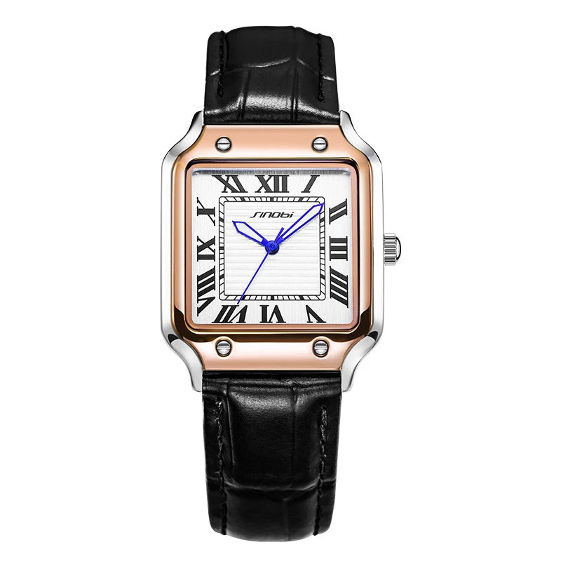 Square Quartz Watch Men Stainless Steel Waterproof Business Wristwatch Male Clock Relogio Masculino