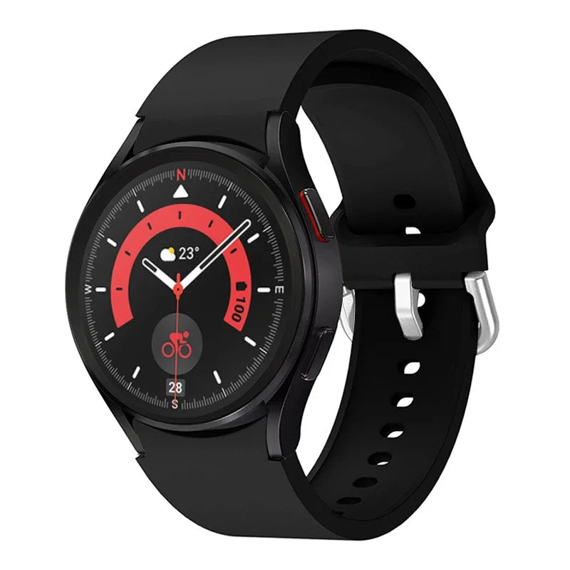 20mm Silicone Strap for Samsung Galaxy Watch 7 6 5 40mm 44mm 5 Pro 45mm Bracelet for Watch 4 6 Classic 46mm 42mm 43mm 47mm Band