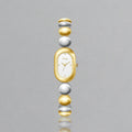 Womens Watch for Girls Wrist Quartz Reloj Sliver Grey Gold Orologio Ladies Luxury Oval Shaped Wristwatch Stainless Steel Clock