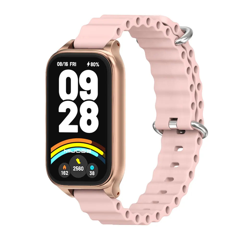 Strap For Mi Band 9 Active Watchband for Mi Band 8 Active 9 Active Silicone Wristband for Mi Band 9 Active Smartband Accessories