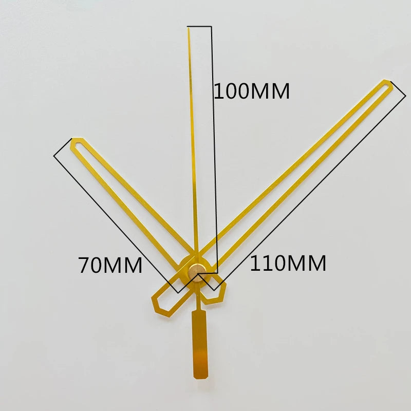 Mute DIY Wall Clock Movement Mechanism with Clock Hands Silent Kit Battery Operated Watch Repair Parts Replacement Set
