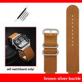 18mm cowhide Watchband for Casio small square strap AE1200/AE-1300/1500 F-108/W-218  A158/A168 vintage cowhide strap  bracelet