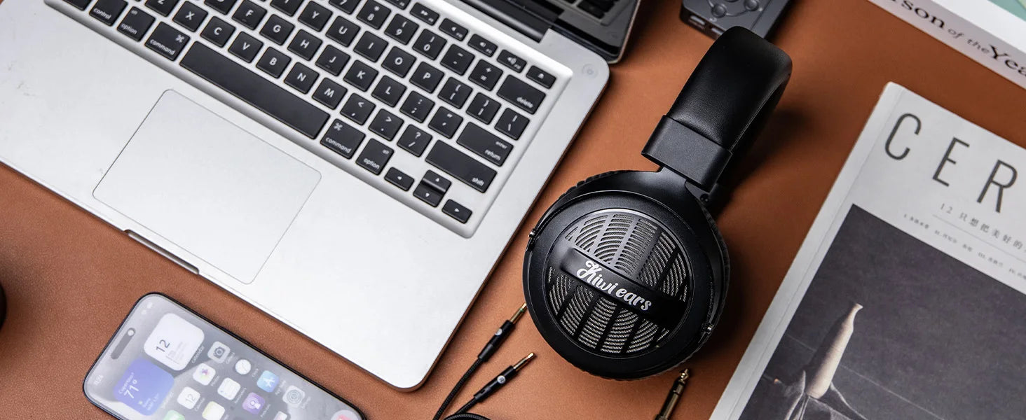 Linsoul Kiwi Ears Ellipse Studio-Grade Dynamic Driver Headphones with Comfortable Design and Dtachable Cable Design