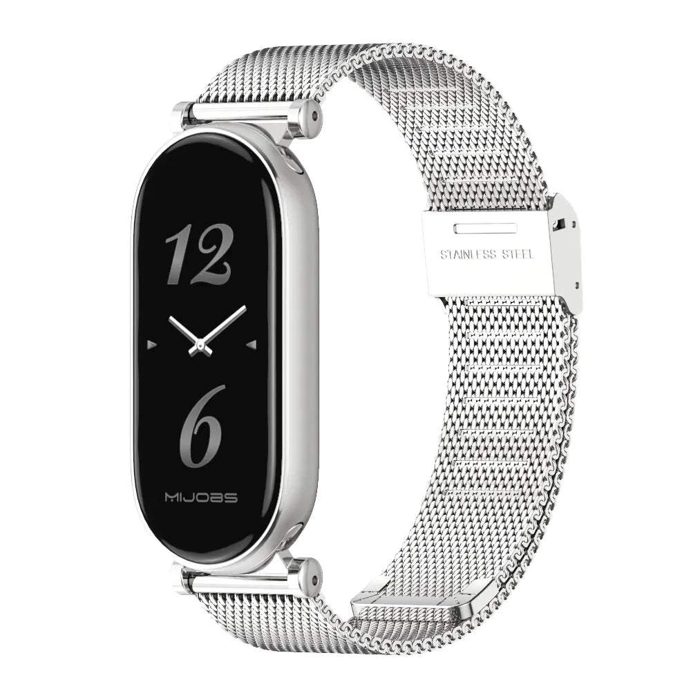 Strap for Mi Band 10 9 8 Wristband For Mi Band 9 Bracelet for Mi Band 10 Stainless Steel Watch Band for Mi Band 8 Metal Straps