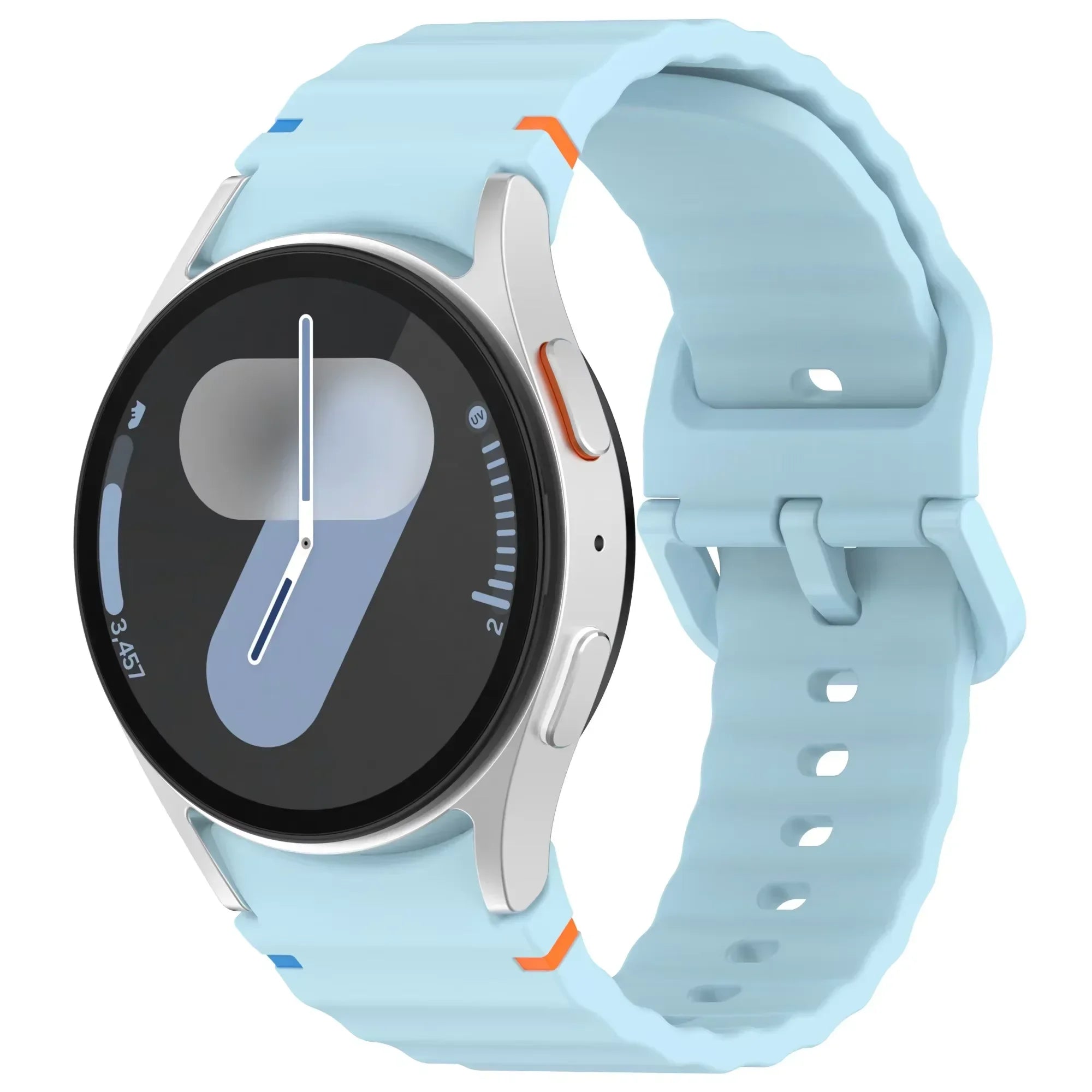New Official Silicone Strap For Samsung Galaxy Watch 6 4 Classic 47mm 46mm 43/42mm Watchband Galaxy Watch 7 6 5 4 40mm 44mm Belt