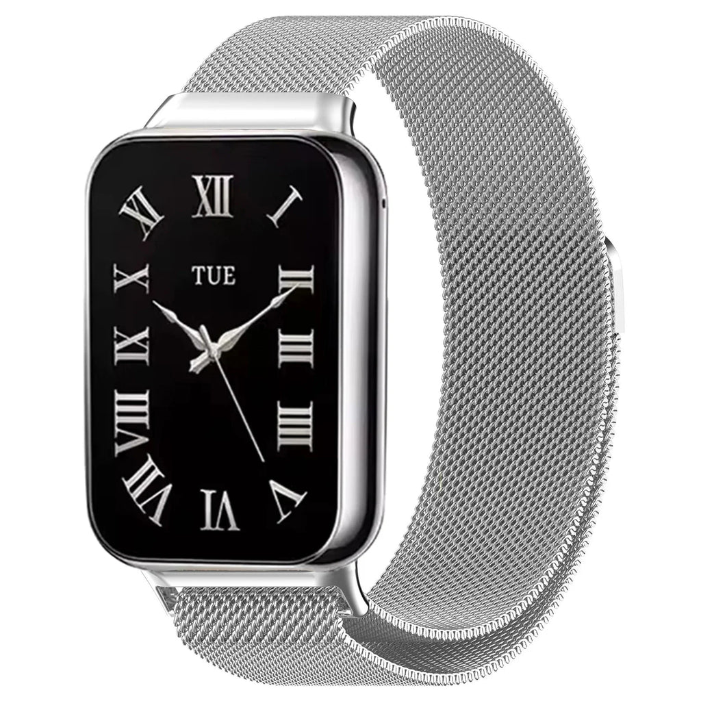 Milanese Loop Strap For Xiaomi Mi Band 9/8 Pro Metal Magnetic Durable Wristband Watchband For Redmi Watch 4/5/6 Correa Accessory