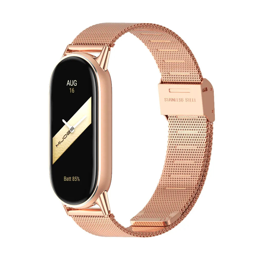 Strap for Mi Band 10 9 8 Wristband For Mi Band 9 Bracelet for Mi Band 10 Stainless Steel Watch Band for Mi Band 8 Metal Straps