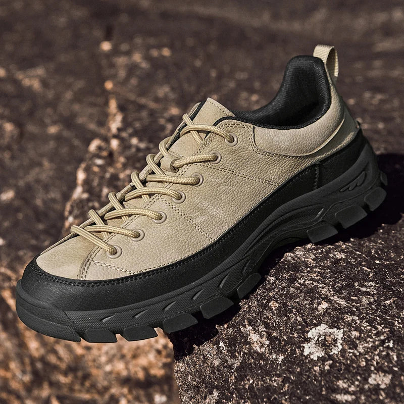 Genuine Leather Mens Sneakers Luxury Handmade Casual Shoes Fashion Designer Outdoor Walking Shoes New Male Skateboard Footwear