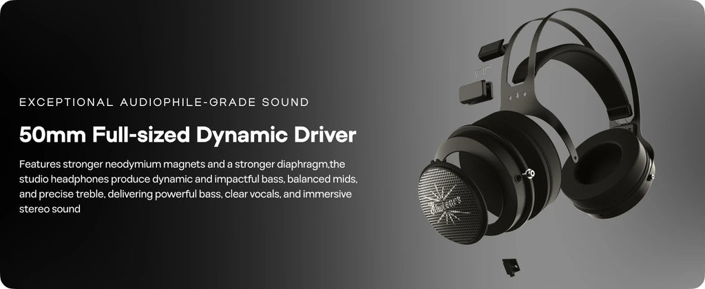 Linsoul Kiwi Ears Altruva Hi-Fi 50mm Dynamic Driver Headphones Open-Back Design Headphones with Premium Design