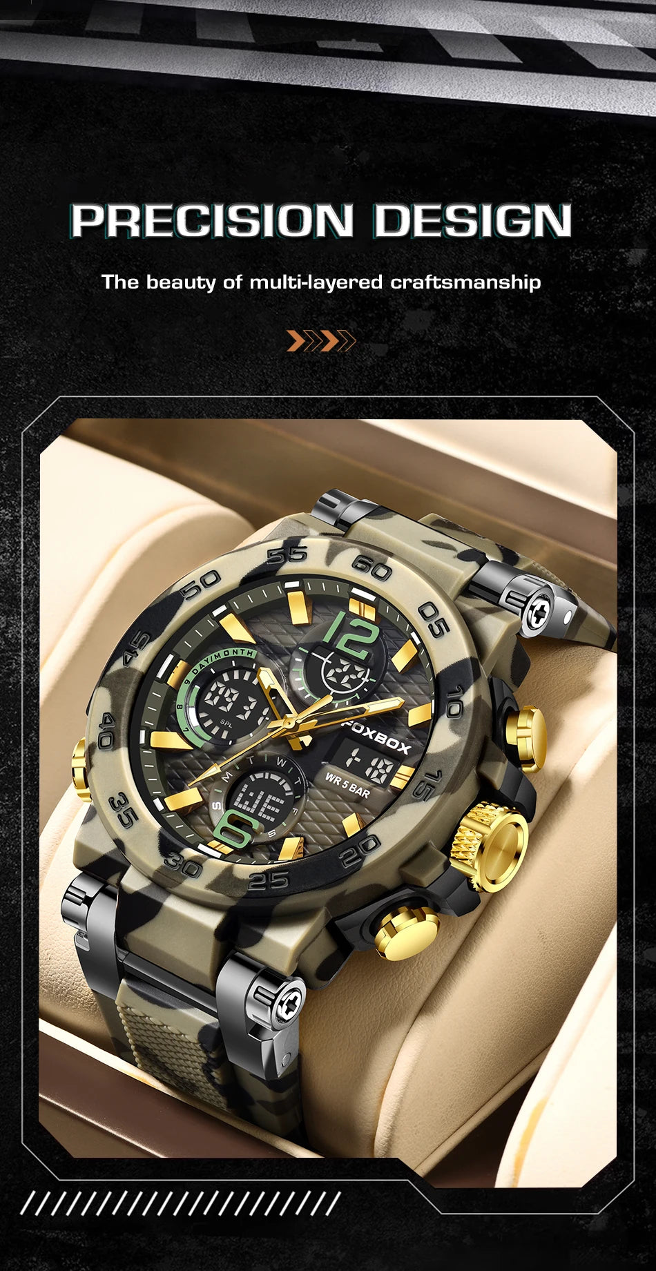 LIGE Digital Men Military Watch 50m Waterproof Wristwatch LED Quartz Clock Sports Watch Male Big Watches Men Relogios Masculino